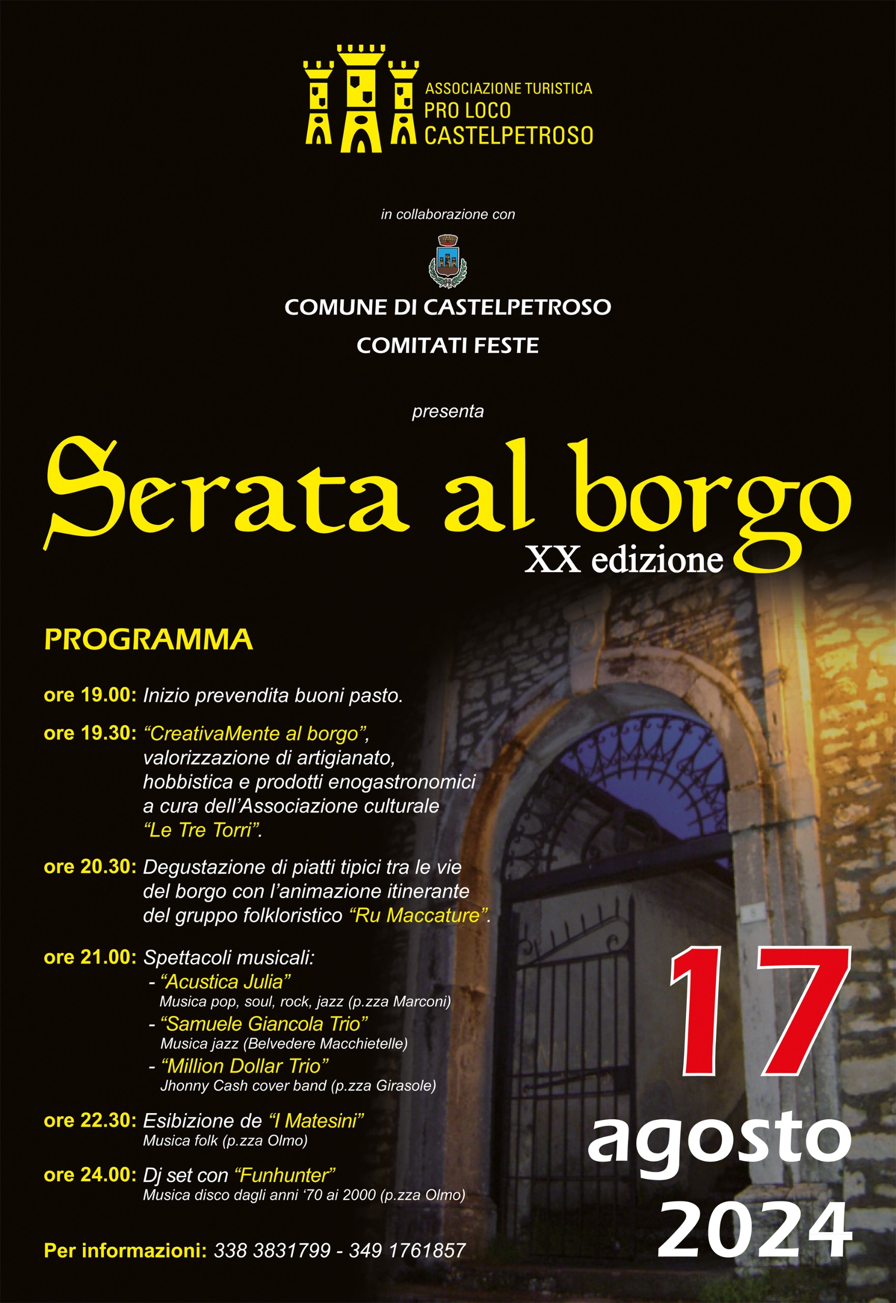 Gastronomia, Folklore e Musica, a Castelpetroso compie 20anni la serata al borgo